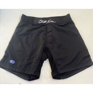 Mens Cliff Keen Black Board Shorts Training Grappling MMA NFHS Compliant Size 28